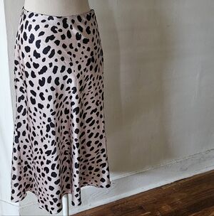 Aqua Leopard Print Skirt